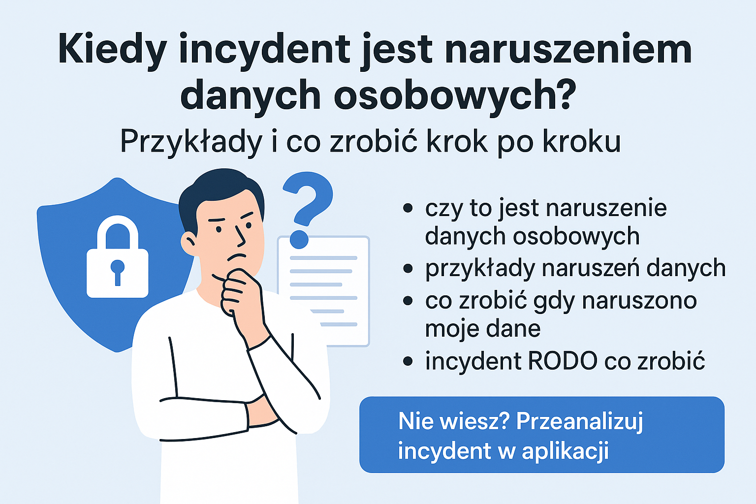 Kiedy incydent jest naruszeniem danych osobowych? Przykłady i co zrobić krok po kroku