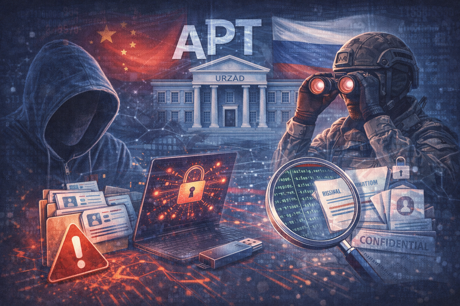 Państwowe grupy APT i cyberespionage – ciche zagrożenie dla administracji publicznej